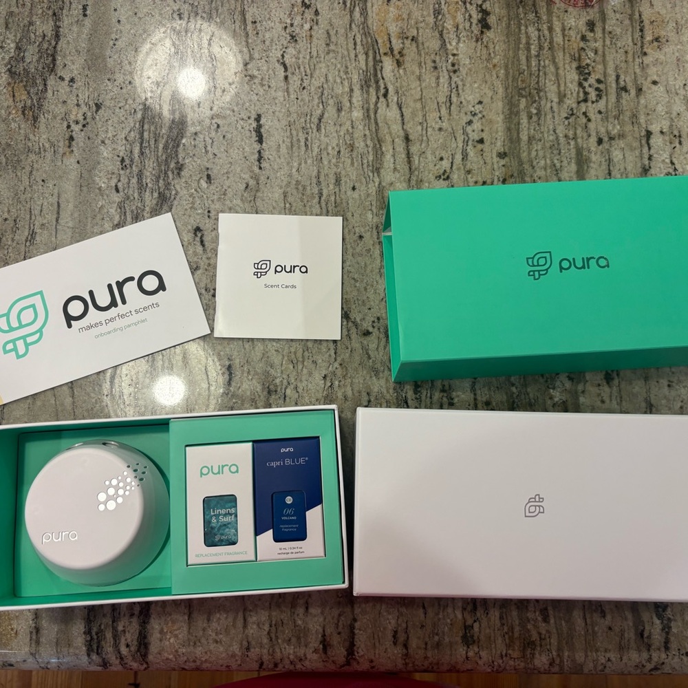 Pura Smart Home Fragrance Diffuser Kit in Teal and White